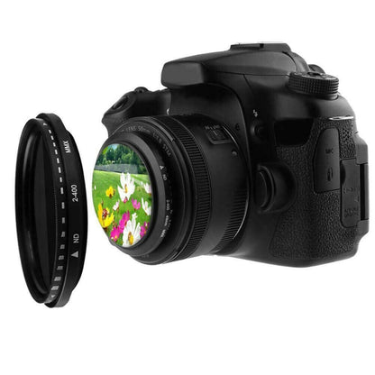 58 มม. ND Fader Neutral Density ปรับ Variable Filter ND 2 ถึง ND 400 กรอง, 58mm