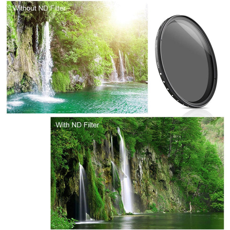 62mm ND Fader Neutral Density Adjustable Variable Filter ND2 ถึง ND400 Filter, 62mm