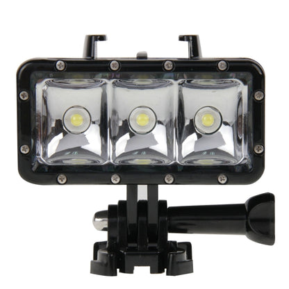 ไฟฉายวิดีโอกันน้ำ 30 เมตร 3 โหมดพร้อมฐานยึดและสกรูสำหรับ GoPro Hero11 Black / HERO10 Black / HERO9 Black /HERO8 / HERO7 / 6/5/5 เซสชัน / 4 เซสชัน / 4/3+ /3/2/1, Insta360 ONER, DJI Osmo Action และกล้องแอคชั่นอื่นๆ, 30M Waterproof