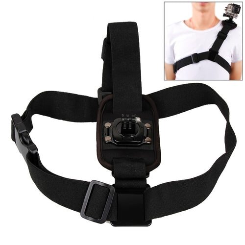 360 องศาโรตารีพิเศษกีฬาไหล่เดี่ยว DV เข็มขัดหน้าอกสำหรับ GoPro Hero11 ดำ / HERO10 ดำ / HERO9 ดำ / HERO8 ดำ / HERO7 / 6/5/5 เซสชัน / 4 เซสชัน / 4/3+ / 3/2/1, Insta360 ONE R, DJI Osmo Action และกล้องแอคชั่นอื่นๆ, Single Shoulder Belt