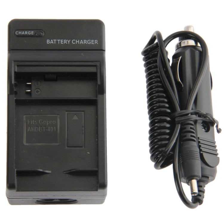 เครื่องชาร์จแบตเตอรี่กล้องดิจิตอลสำหรับ GoPro HERO4 AHDBT-401, Car Charger