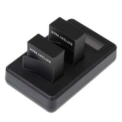 GP158-B หน้าจอ LCD เครื่องชาร์จแบตเตอรี่คู่สำหรับ GoPro HERO3 + / 3 (AHDBT-301, AHDBT-302) แสดงความจุในการชาร์จ, For GoPro HERO3+ /3
