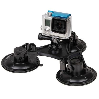 XM70-B สามเหลี่ยมทิศทางถ้วยดูด Mount พร้อมไขควงหกเหลี่ยมสำหรับ GoPro Hero11 สีดำ / HERO10 สีดำ / 9 สีดำ / 8 สีดำ / 7/6/5/5 เซสชัน / 4 เซสชัน / 4/3+ / 3/2/1, DJI Osmoกล้องแอคชั่นและกล้องแอคชั่นอื่นๆ, For GoPro HERO9 XM70-B