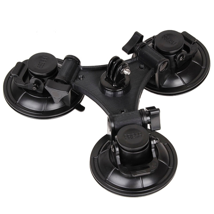 XM70-B สามเหลี่ยมทิศทางถ้วยดูด Mount พร้อมไขควงหกเหลี่ยมสำหรับ GoPro Hero11 สีดำ / HERO10 สีดำ / 9 สีดำ / 8 สีดำ / 7/6/5/5 เซสชัน / 4 เซสชัน / 4/3+ / 3/2/1, DJI Osmoกล้องแอคชั่นและกล้องแอคชั่นอื่นๆ, For GoPro HERO9 XM70-B