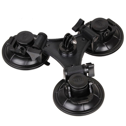XM70-B สามเหลี่ยมทิศทางถ้วยดูด Mount พร้อมไขควงหกเหลี่ยมสำหรับ GoPro Hero11 สีดำ / HERO10 สีดำ / 9 สีดำ / 8 สีดำ / 7/6/5/5 เซสชัน / 4 เซสชัน / 4/3+ / 3/2/1, DJI Osmoกล้องแอคชั่นและกล้องแอคชั่นอื่นๆ, For GoPro HERO9 XM70-B