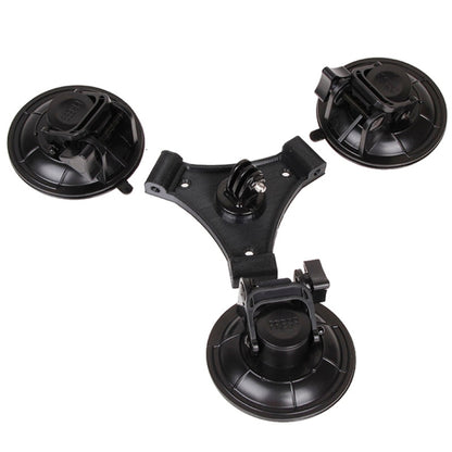 XM70-B สามเหลี่ยมทิศทางถ้วยดูด Mount พร้อมไขควงหกเหลี่ยมสำหรับ GoPro Hero11 สีดำ / HERO10 สีดำ / 9 สีดำ / 8 สีดำ / 7/6/5/5 เซสชัน / 4 เซสชัน / 4/3+ / 3/2/1, DJI Osmoกล้องแอคชั่นและกล้องแอคชั่นอื่นๆ, For GoPro HERO9 XM70-B