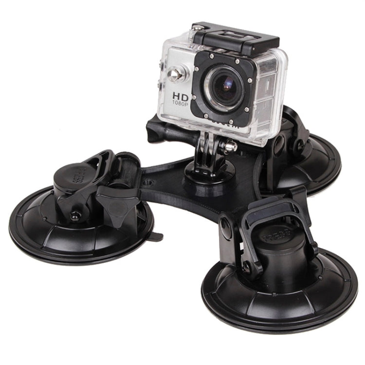 XM70-B สามเหลี่ยมทิศทางถ้วยดูด Mount พร้อมไขควงหกเหลี่ยมสำหรับ GoPro Hero11 สีดำ / HERO10 สีดำ / 9 สีดำ / 8 สีดำ / 7/6/5/5 เซสชัน / 4 เซสชัน / 4/3+ / 3/2/1, DJI Osmoกล้องแอคชั่นและกล้องแอคชั่นอื่นๆ, For GoPro HERO9 XM70-B