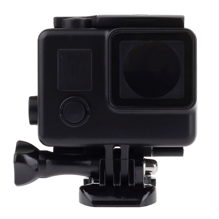 เคสป้องกันเคสกันน้ำรุ่น Black Edition พร้อมตัวยึดแบบหัวเข็มขัดสำหรับ GoPro HERO4 /3+ ความลึกกันน้ำ: 10 ม, 10m Waterproof
