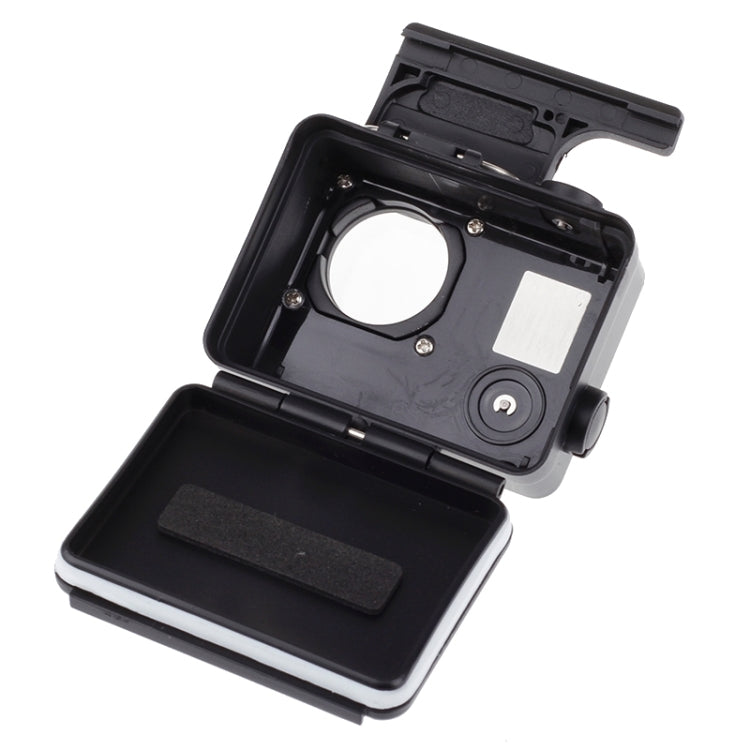 เคสป้องกันเคสกันน้ำรุ่น Black Edition พร้อมตัวยึดแบบหัวเข็มขัดสำหรับ GoPro HERO4 /3+ ความลึกกันน้ำ: 10 ม, 10m Waterproof