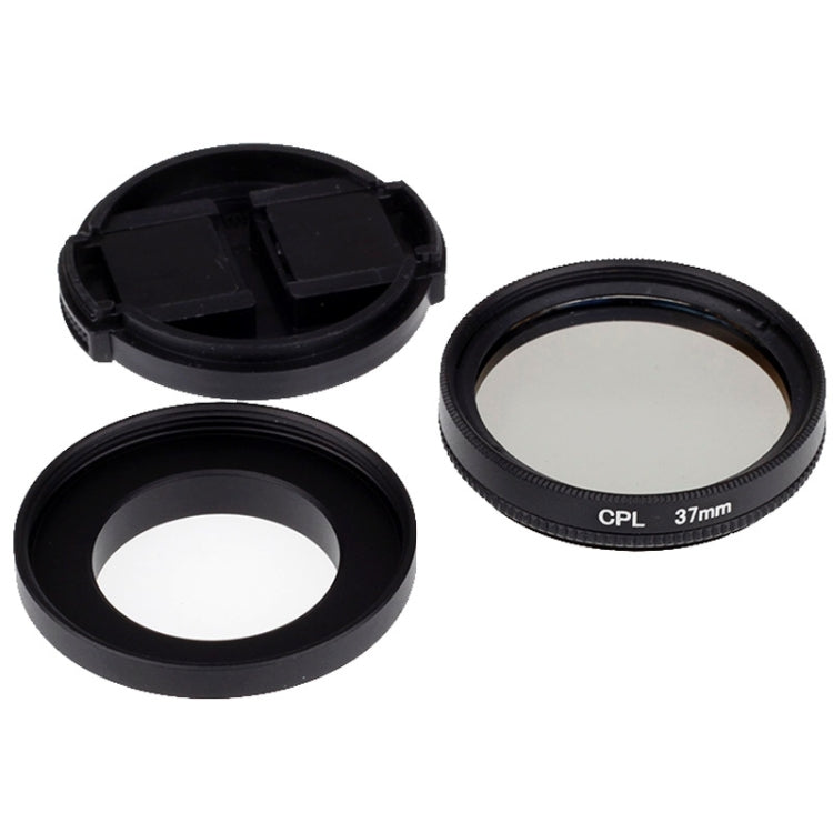 37 มม.ตัวกรอง CPL Circular Polarizer เลนส์กรองหมวกสำหรับ Xiaomi Xiaoyi 4K + / 4K, xiaoyi Lite,Xiaoyi กล้องกีฬา, 37mm CPL Filter