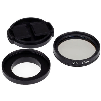 37 มม.ตัวกรอง CPL Circular Polarizer เลนส์กรองหมวกสำหรับ Xiaomi Xiaoyi 4K + / 4K, xiaoyi Lite,Xiaoyi กล้องกีฬา, 37mm CPL Filter