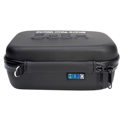 กันกระแทกกันน้ำแบบพกพากระเป๋าเดินทางสำหรับ GoPro Hero11 Black / HERO10 Black / HERO9 Black / HERO8 Black / HERO7 / 6/5/5 เซสชัน / 4 เซสชัน / 4/3 + / 3/2/1, DJI Osmo Action และอุปกรณ์เสริมกล้องแอ็คชั่นอื่น ๆขนาด: 16ซม.x 12ซม.x 7ซม, Size: 16cm x 12cm x 7cm