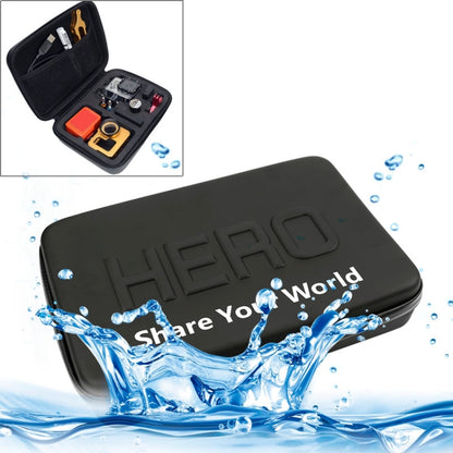 กันกระแทกกันน้ำแบบพกพากระเป๋าเดินทางสำหรับ GoPro Hero11 Black / HERO10 Black / HERO9 Black / HERO8 Black / HERO7 / 6/5/5 เซสชัน / 4 เซสชัน / 4/3 + / 3/2/1, DJI Osmo Action และอุปกรณ์เสริมกล้องแอ็คชั่นอื่น ๆขนาด: 22ซม.x 16ซม.x 7ซม, Size: 22cm x 16cm x 7cm