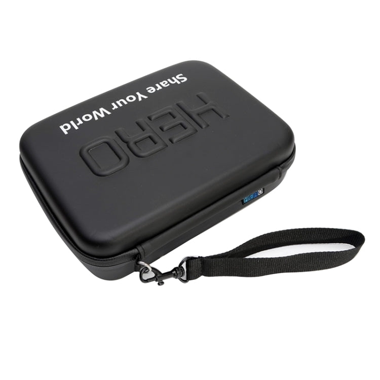 กันกระแทกกันน้ำแบบพกพากระเป๋าเดินทางสำหรับ GoPro Hero11 Black / HERO10 Black / HERO9 Black / HERO8 Black / HERO7 / 6/5/5 เซสชัน / 4 เซสชัน / 4/3 + / 3/2/1, DJI Osmo Action และอุปกรณ์เสริมกล้องแอ็คชั่นอื่น ๆขนาด: 22ซม.x 16ซม.x 7ซม, Size: 22cm x 16cm x 7cm