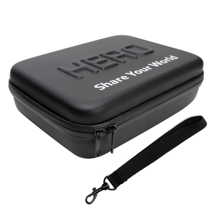 กันกระแทกกันน้ำแบบพกพากระเป๋าเดินทางสำหรับ GoPro Hero11 Black / HERO10 Black / HERO9 Black / HERO8 Black / HERO7 / 6/5/5 เซสชัน / 4 เซสชัน / 4/3 + / 3/2/1, DJI Osmo Action และอุปกรณ์เสริมกล้องแอ็คชั่นอื่น ๆขนาด: 22ซม.x 16ซม.x 7ซม, Size: 22cm x 16cm x 7cm