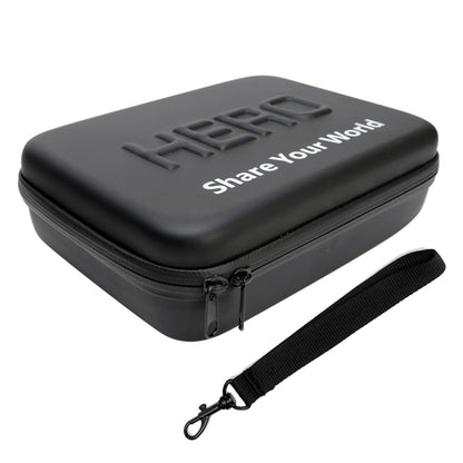 กันกระแทกกันน้ำแบบพกพากระเป๋าเดินทางสำหรับ GoPro Hero11 Black / HERO10 Black / HERO9 Black / HERO8 Black / HERO7 / 6/5/5 เซสชัน / 4 เซสชัน / 4/3 + / 3/2/1, DJI Osmo Action และอุปกรณ์เสริมกล้องแอ็คชั่นอื่น ๆขนาด: 22ซม.x 16ซม.x 7ซม, Size: 22cm x 16cm x 7cm