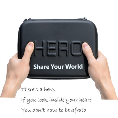 กันกระแทกกันน้ำแบบพกพากระเป๋าเดินทางสำหรับ GoPro Hero11 Black / HERO10 Black / HERO9 Black / HERO8 Black / HERO7 / 6/5/5 เซสชัน / 4 เซสชัน / 4/3 + / 3/2/1, DJI Osmo Action และอุปกรณ์เสริมกล้องแอ็คชั่นอื่น ๆขนาด: 22ซม.x 16ซม.x 7ซม, Size: 22cm x 16cm x 7cm
