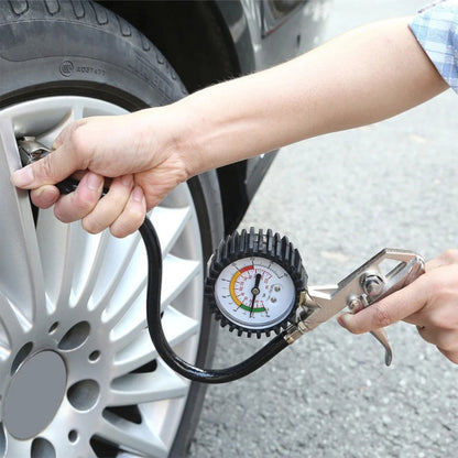 ชุดเติมลมและเกจวัดแรงดันรถยนต์ ช่วงแรงดัน: 0-220PSI, Range: 0-220PSI