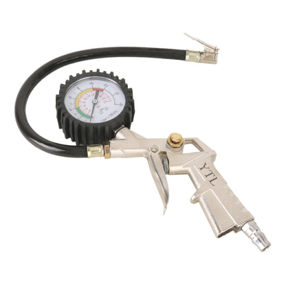 ชุดเติมลมและเกจวัดแรงดันรถยนต์ ช่วงแรงดัน: 0-220PSI, Range: 0-220PSI