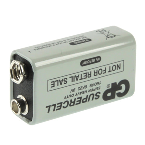 แบตเตอรี่สำหรับงานหนัก 9V 6F22 1604D สำหรับกล้อง / ของเล่น / อุปกรณ์อิเล็กทรอนิกส์