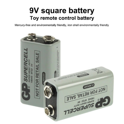 แบตเตอรี่สำหรับงานหนัก 9V 6F22 1604D สำหรับกล้อง / ของเล่น / อุปกรณ์อิเล็กทรอนิกส์