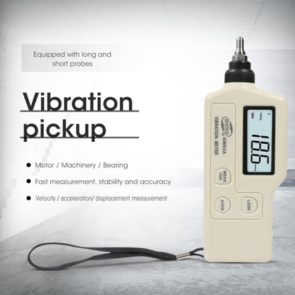 BENETECH GM63A เครื่องวัดการสั่นสะเทือน เครื่องทดสอบดิจิตอล Vibrometer Analyzer Acceleration Velocity, BENETECH GM63A