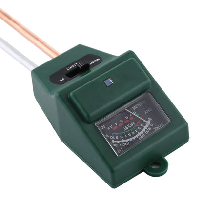 เครื่องวัดดินดอกไม้พืช 3 in 1 (PH + ความชื้น + แสง), 3 in 1
