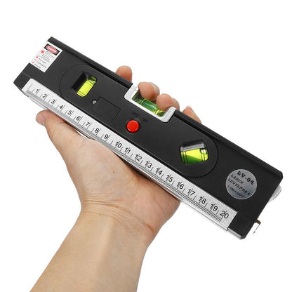 เครื่องวัดระดับเลเซอร์พร้อมสายวัด Pro 4 (100ซม.) / เครื่องวัดระดับฟองแบบมีไฟ LED, LV-04
