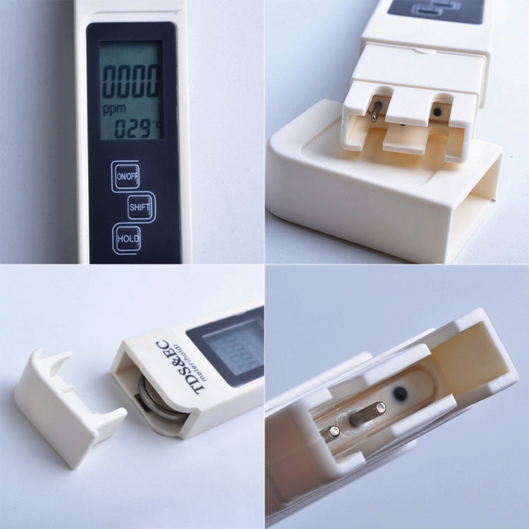 จอ LCD มัลติฟังก์ชั่นดิจิตอล TDS & EC Meter เครื่องมือทดสอบการวัดน้ำ, Digital