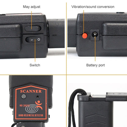 เครื่องตรวจจับโลหะแบบแท่ง Super Scanner (MD-3003B1), MD-3003B1