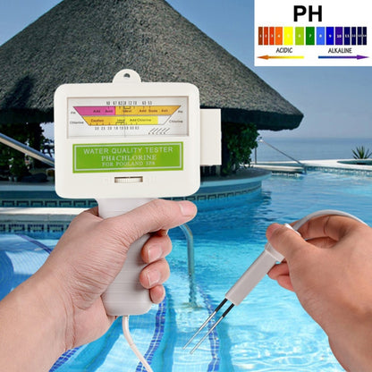 หน้าแรก สระว่ายน้ำ เครื่องทดสอบน้ำ PH/CL2 ความยาวสาย 1.2 ม