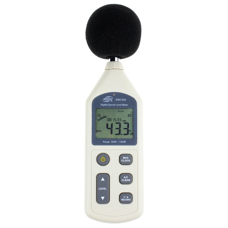 เครื่องวัดระดับเสียงดิจิตอลพร้อมพอร์ต USB (ช่วง: 30dB ~ 130dB)