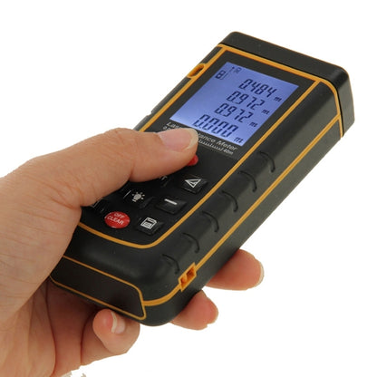 RZ-A40 เครื่องวัดระยะด้วยเลเซอร์แบบมือถือ LCD ขนาด 1.9 นิ้ว 40 ม. พร้อมฟองวัดระดับ