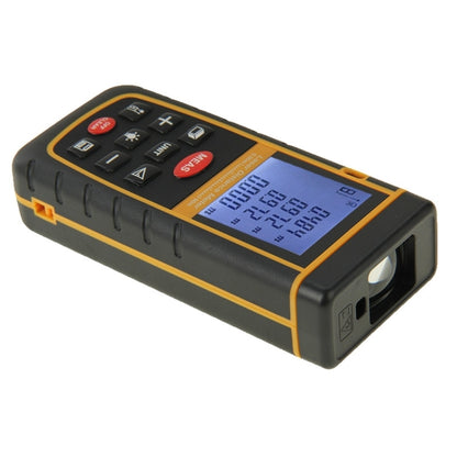 RZ-A60 เครื่องวัดระยะด้วยเลเซอร์แบบมือถือ LCD ขนาด 1.9 นิ้ว 60 ม. พร้อมฟองวัดระดับ