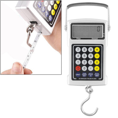 เครื่องชั่งเบ็ดอิเล็กทรอนิกส์มัลติฟังก์ชั่น 7 in 1 (50KG/20g), 7 in 1 50kgx10g