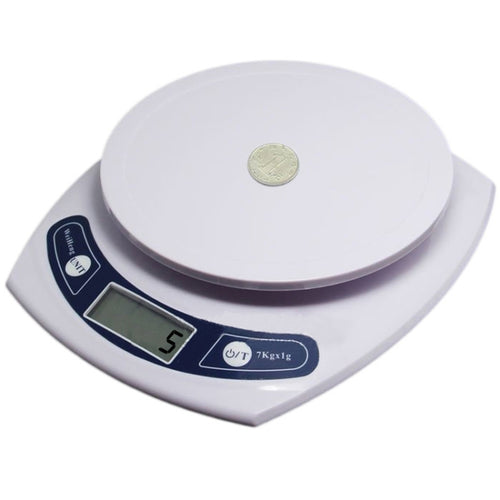 เครื่องชั่งในครัวอิเล็กทรอนิกส์ (1ก.~7กก.), 7kg x 1g