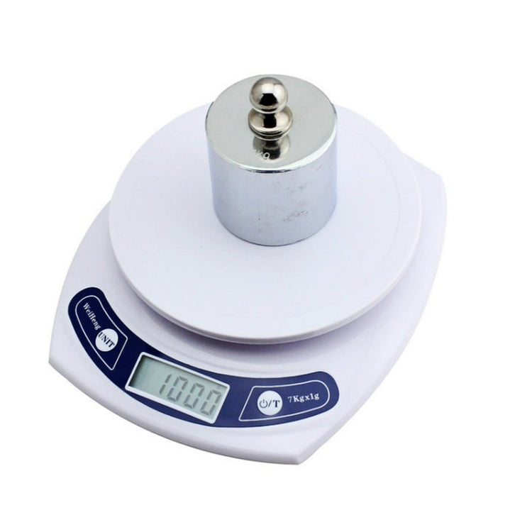 เครื่องชั่งในครัวอิเล็กทรอนิกส์ (1ก.~7กก.), 7kg x 1g