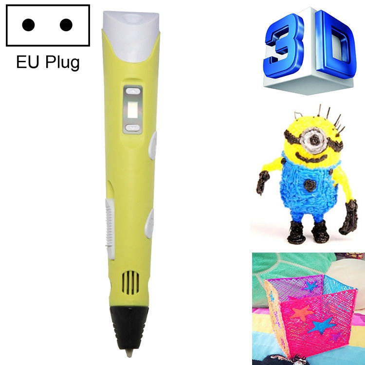ปากกาพิมพ์ 3 มิติมือถือ ปลั๊ก EU, EU Plug