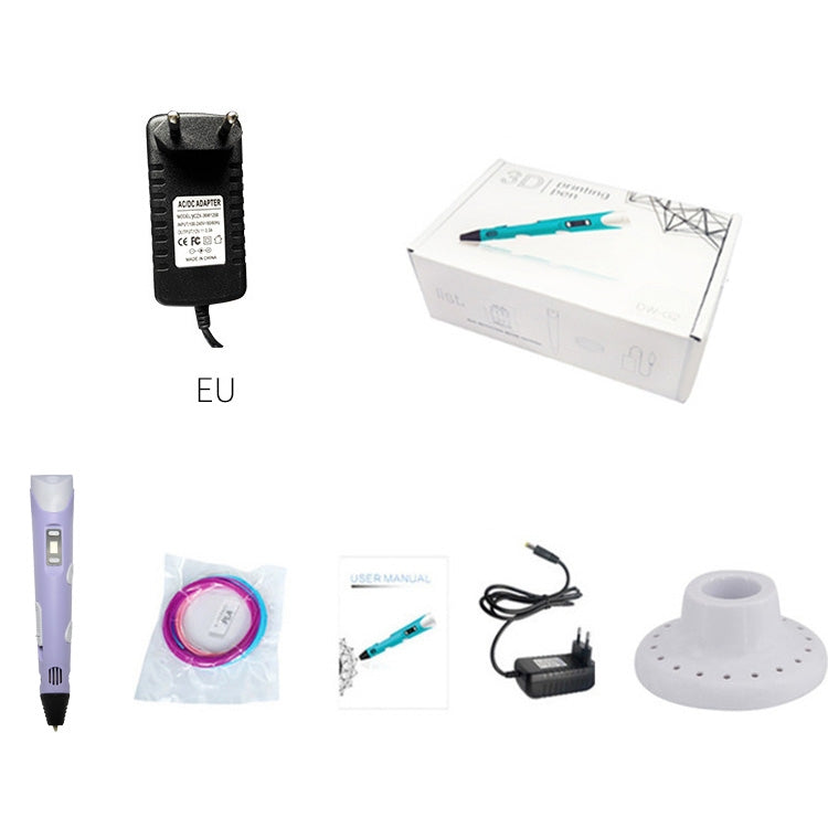 ปากกาพิมพ์ 3 มิติมือถือ ปลั๊ก EU, EU Plug