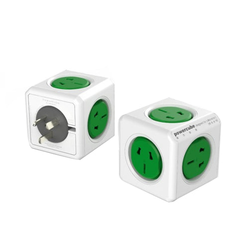 ปลั๊กไฟอะแดปเตอร์ผนังสากล PowerCube 10A พร้อมซ็อกเก็ต 5 US / AU สำหรับโฮมออฟฟิศ, ปลั๊ก AU, การจัดส่งสีแบบสุ่ม, PowerCube Socket