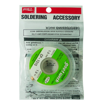 Goot Wick/Desoldering Wick 1515 (กว้าง: 1.5มม. ยาว: 1.5ม.), 1.5mm