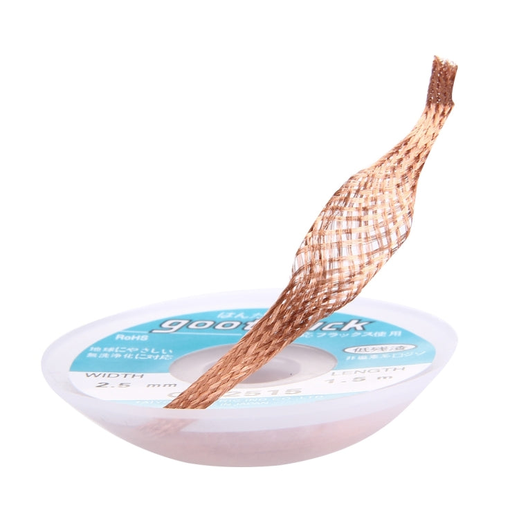 Goot Wick/Desoldering Wick 2515 (กว้าง: 2.5 มม. ยาว: 1.5 ม.), 2.5mm