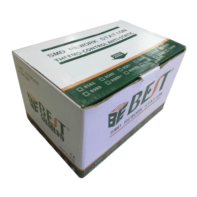 BEST BST-858+ AC 220V 50Hz 650W ปืนลมร้อนไร้สารตะกั่วปรับอุณหภูมิได้พร้อมลานลม, BST-858+ EU Plug, BST-858+ US Plug