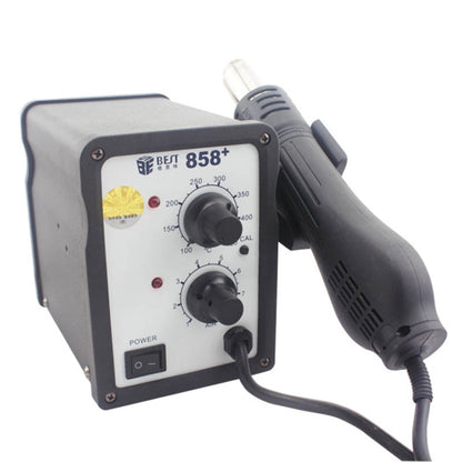 BEST BST-858+ AC 220V 50Hz 650W ปืนลมร้อนไร้สารตะกั่วปรับอุณหภูมิได้พร้อมลานลม, BST-858+ EU Plug, BST-858+ US Plug