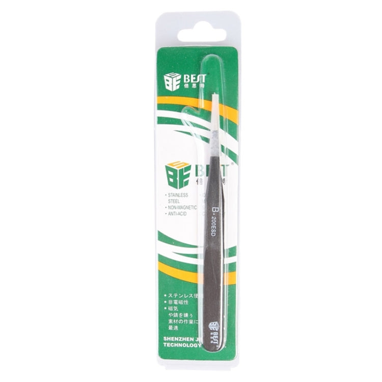 BEST BST-200ESD 202 แหนบปลายสแตนเลสป้องกันไฟฟ้าสถิตย์, BST-200ESD