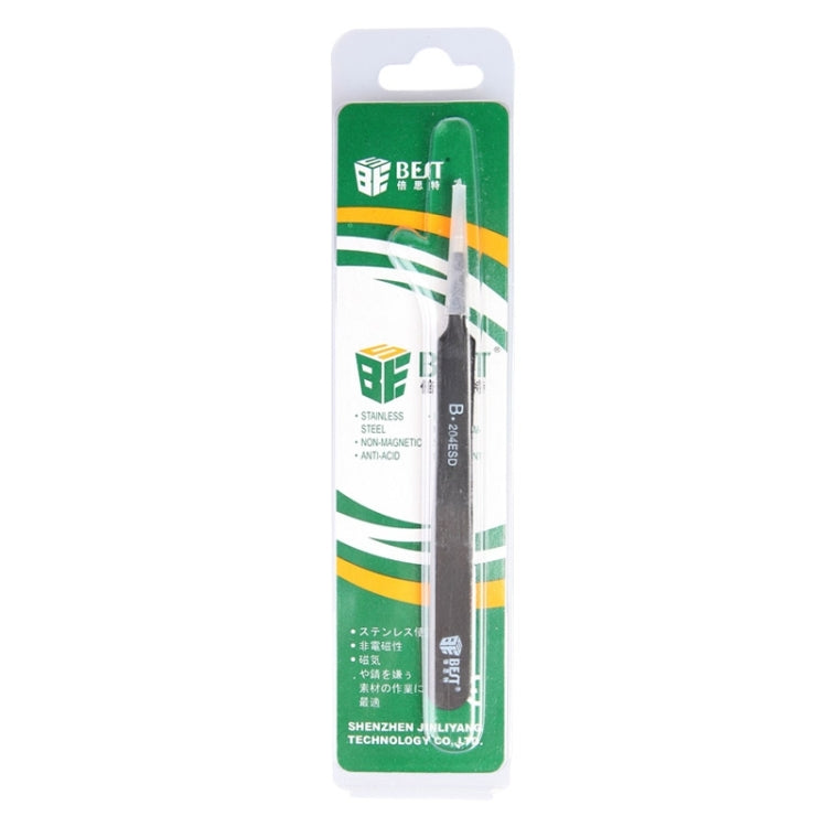 BEST BST-204ESD 202 แหนบปลายสแตนเลสป้องกันไฟฟ้าสถิตย์, BST-204ESD