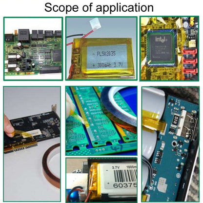 เทป Polyimide ทนความร้อนสูง 3 ซม. เทป Polyimide เฉพาะสำหรับ BGA PCB SMT การบัดกรี ความยาว: 33 ม., 30mm