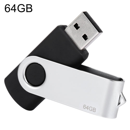 ดิสก์แฟลช Twister USB 2.0 ขนาด 64GB (สีดำ), 64GB/Black