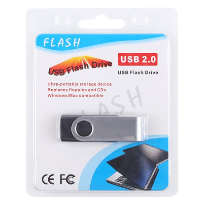 ดิสก์แฟลช Twister USB 2.0 ขนาด 64GB (สีดำ), 64GB/Black