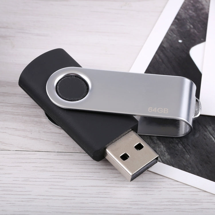 ดิสก์แฟลช Twister USB 2.0 ขนาด 64GB (สีดำ), 64GB/Black